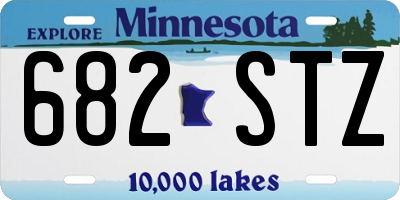 MN license plate 682STZ