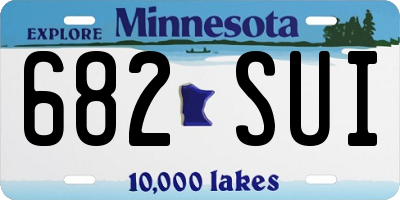 MN license plate 682SUI