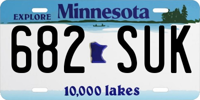 MN license plate 682SUK