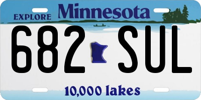 MN license plate 682SUL