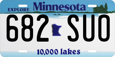 MN license plate 682SUO