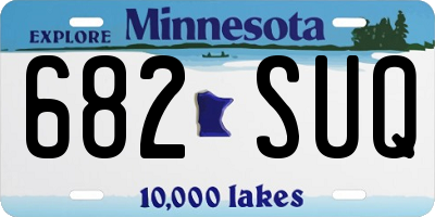 MN license plate 682SUQ