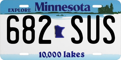 MN license plate 682SUS