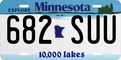 MN license plate 682SUU