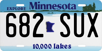 MN license plate 682SUX