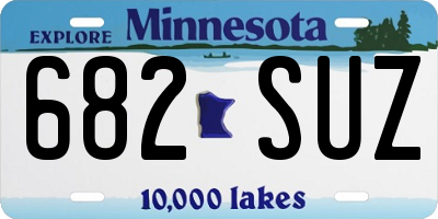 MN license plate 682SUZ