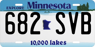 MN license plate 682SVB
