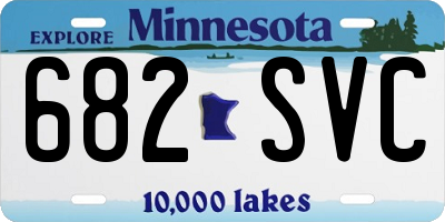 MN license plate 682SVC