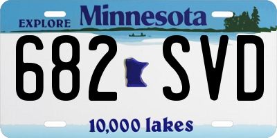 MN license plate 682SVD