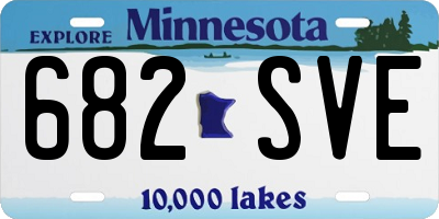 MN license plate 682SVE
