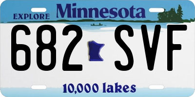 MN license plate 682SVF