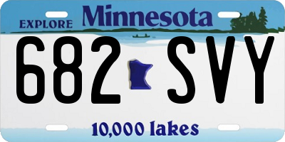 MN license plate 682SVY