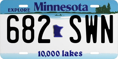 MN license plate 682SWN