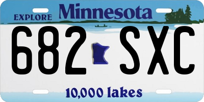 MN license plate 682SXC
