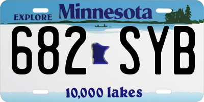 MN license plate 682SYB