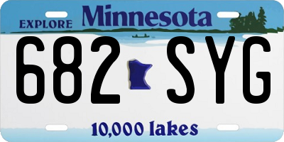 MN license plate 682SYG