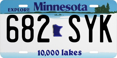 MN license plate 682SYK
