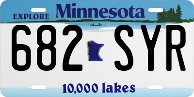 MN license plate 682SYR