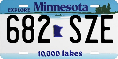 MN license plate 682SZE