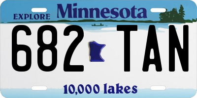 MN license plate 682TAN