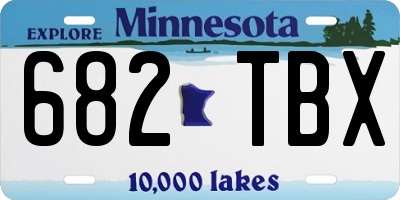 MN license plate 682TBX