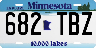 MN license plate 682TBZ