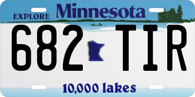 MN license plate 682TIR