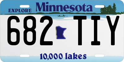 MN license plate 682TIY