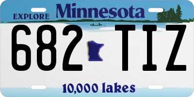 MN license plate 682TIZ