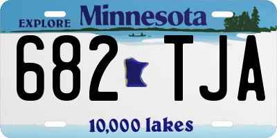 MN license plate 682TJA