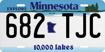 MN license plate 682TJC