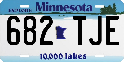 MN license plate 682TJE