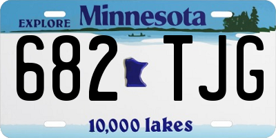 MN license plate 682TJG