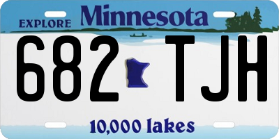 MN license plate 682TJH
