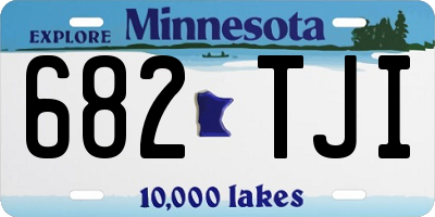 MN license plate 682TJI