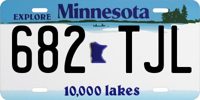 MN license plate 682TJL
