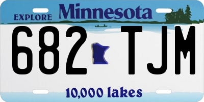 MN license plate 682TJM