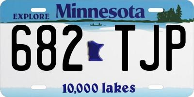 MN license plate 682TJP