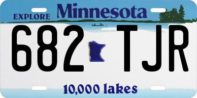 MN license plate 682TJR
