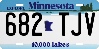 MN license plate 682TJV