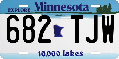 MN license plate 682TJW