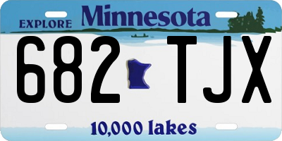 MN license plate 682TJX