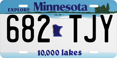 MN license plate 682TJY