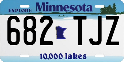 MN license plate 682TJZ