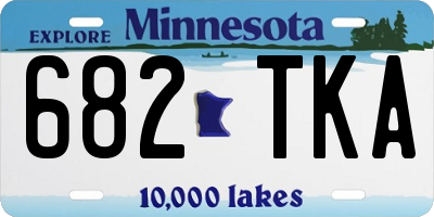 MN license plate 682TKA