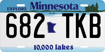 MN license plate 682TKB