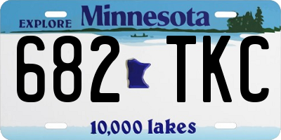 MN license plate 682TKC