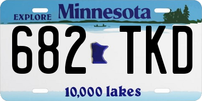 MN license plate 682TKD