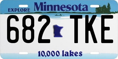 MN license plate 682TKE