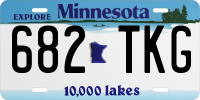 MN license plate 682TKG
